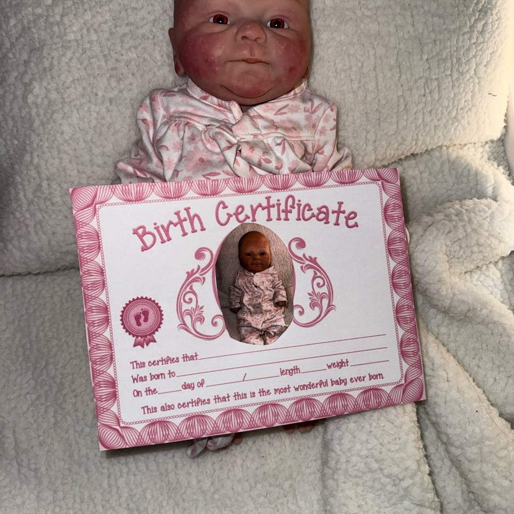 Reborn Baby Doll with Birth Certificate